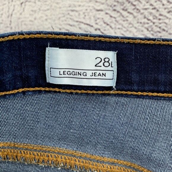 Gap 1969 Jeans sz 28 L Legging Skinny Dark Wash Inseam 31" Women's - Picture 7 of 10